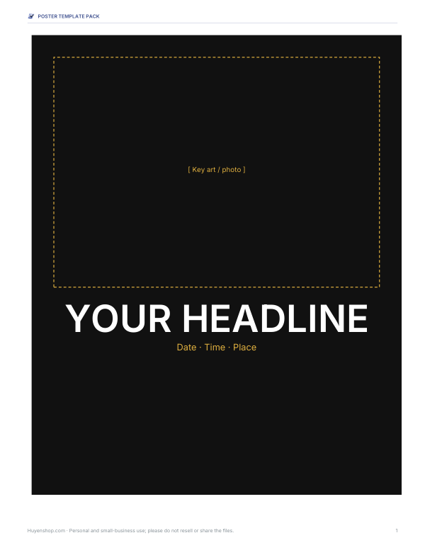 Preview of Printable Poster Layout PDF